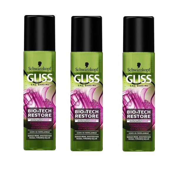 Schwarzkopf Gliss – Biotech Express Repair Conditioner – (3 x 200ml)