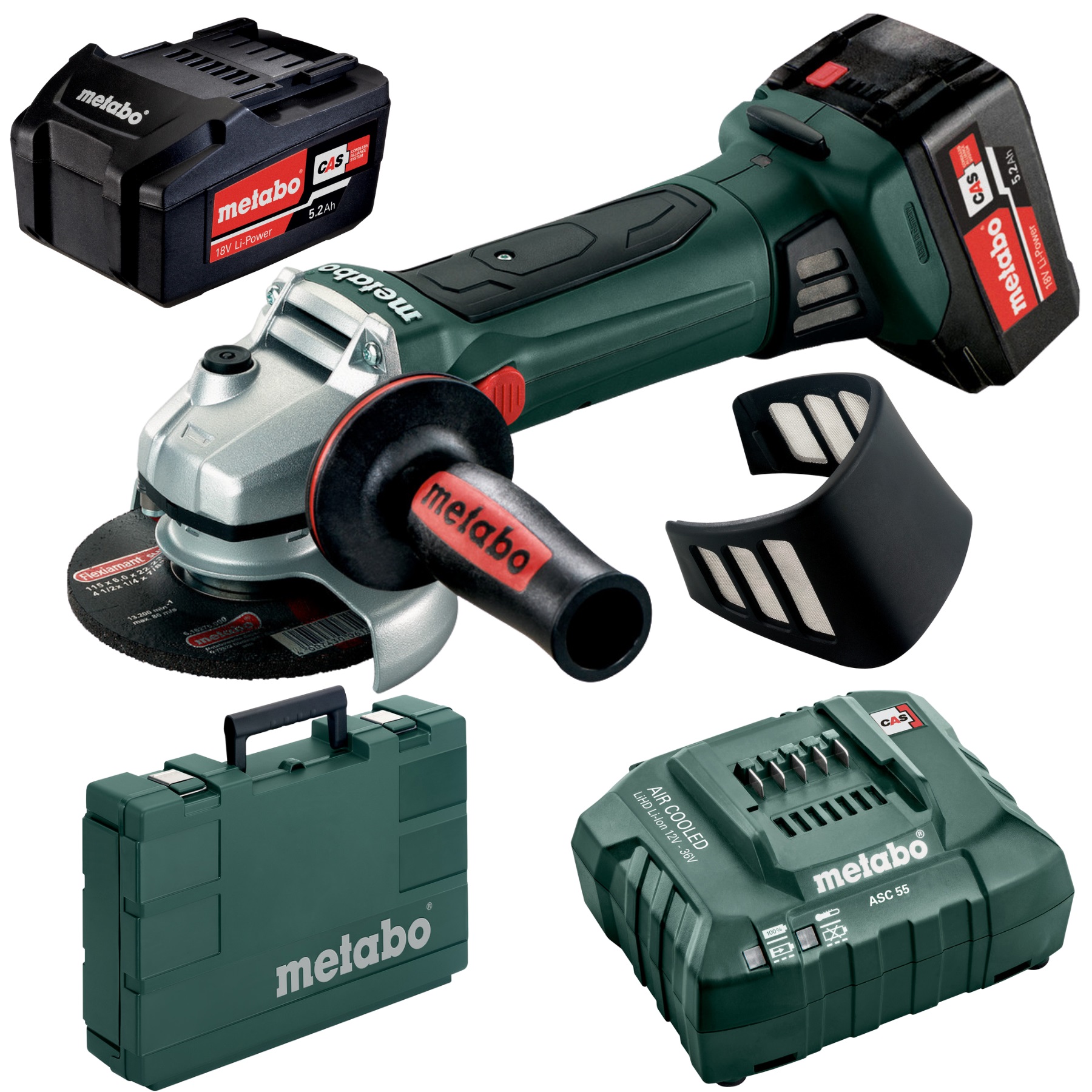 Metabo – Cordless Angle Grinder W 18 LTX 125 QUICK (602174650)