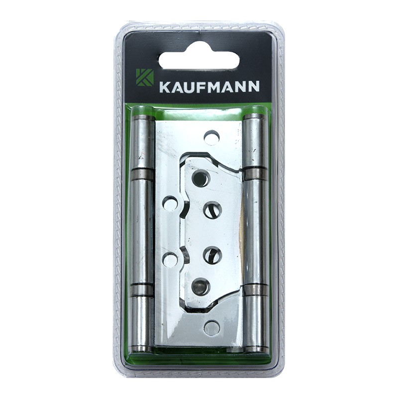 Kaufmann Flush Hinge Steel 100mm Chrome Plated (Pair)
