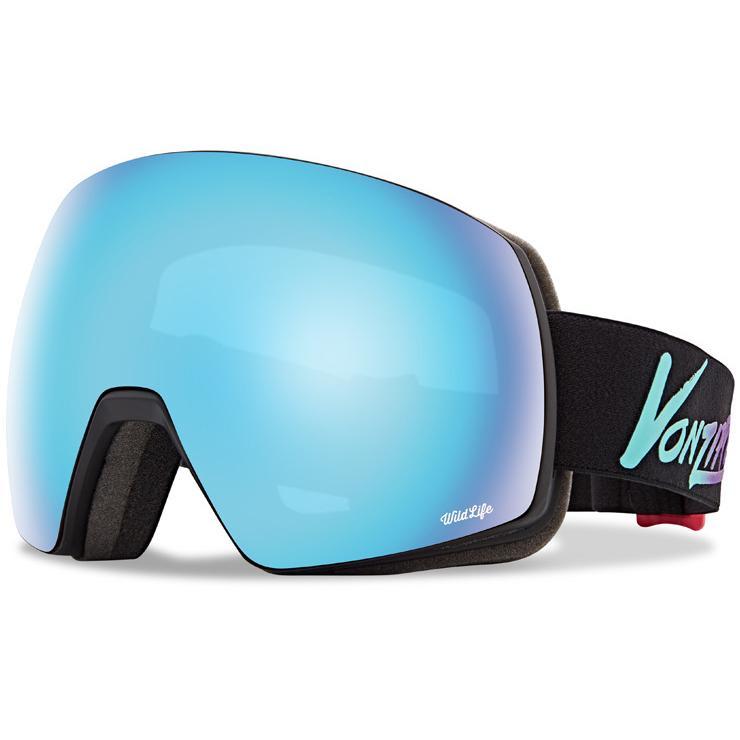 VonZipper Satellite Goggle – Black Satin / Wildlife Quasar Chrome
