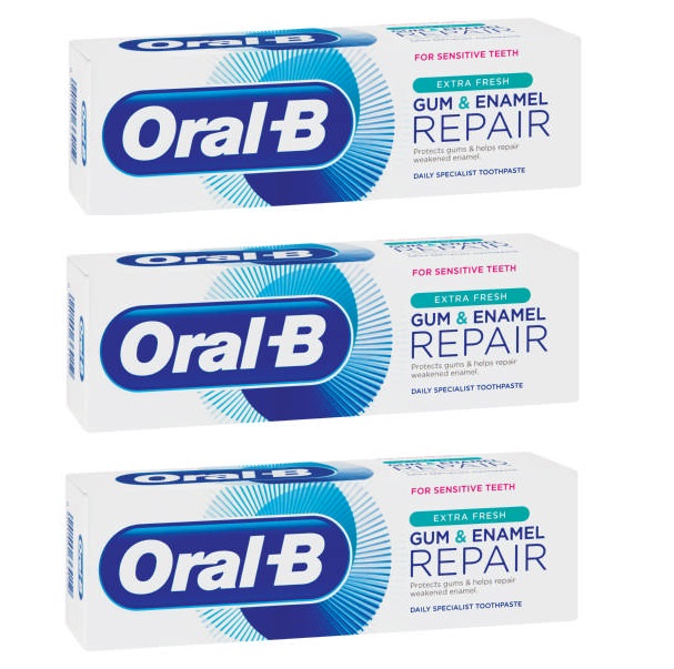 Oral-B – Gum & Enamel Repair – Extra Fresh Toothpaste (3 x 75ml)
