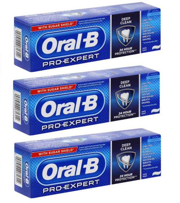 Oral-B – Pro-Expert Toothpaste Deep Clean (3 x 75ml)