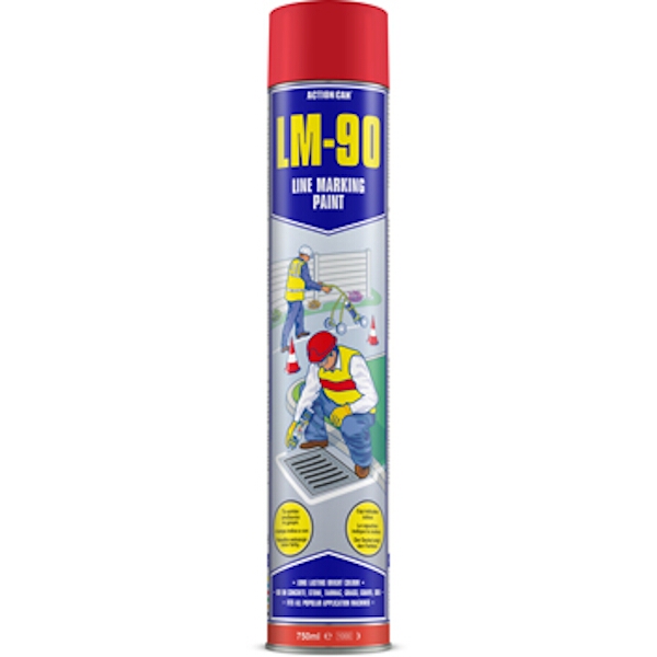 Line Marking Paint Lm-90 Red 750Ml