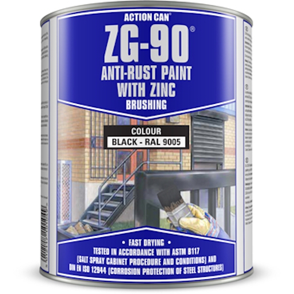 Anti Rust Paint Zg-90 Black 900Ml