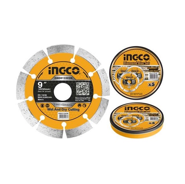 INGCO – Dry Diamond Disc (5Pieces) – 230mm