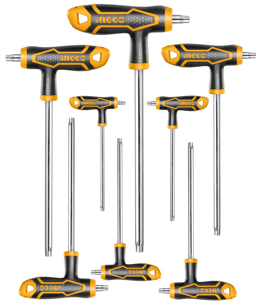 INGCO – T-handle Torx Wrench Set (8 Pieces)
