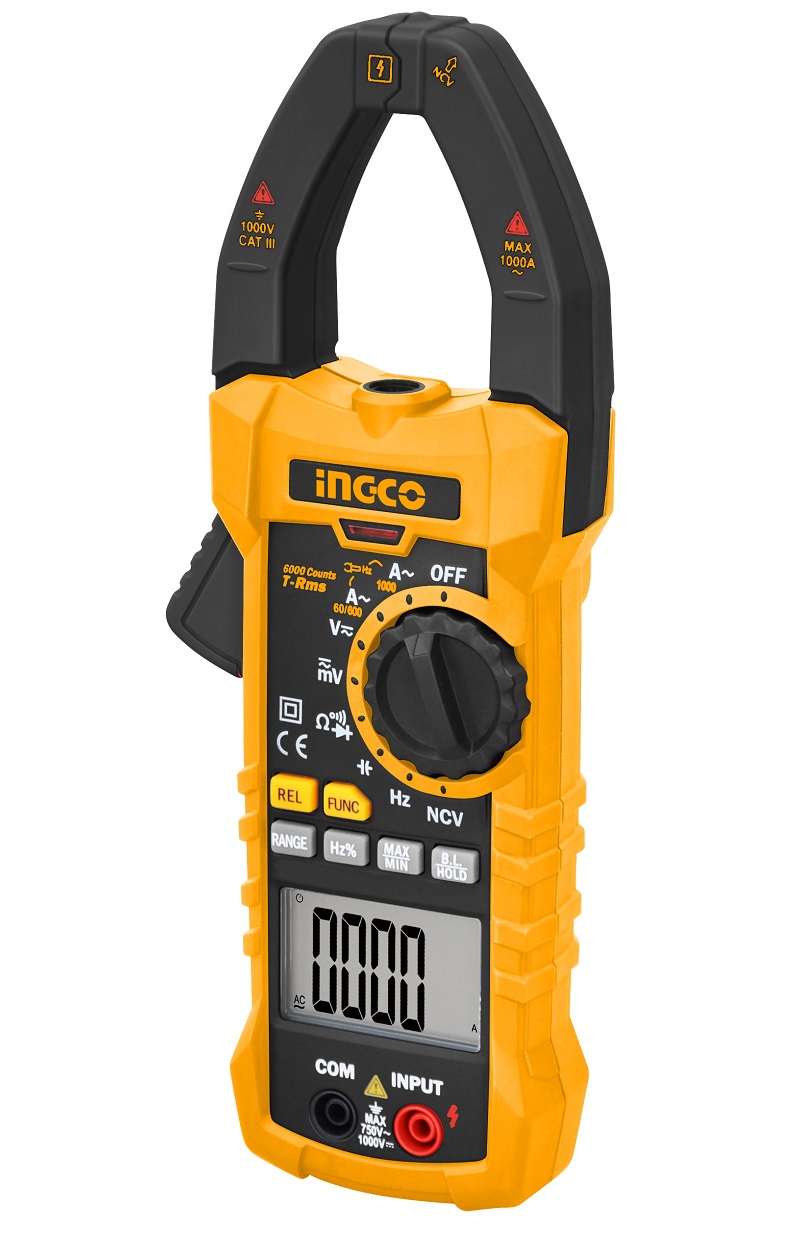 INGCO – AC Digital Clamp Meter / Multimeter (1000Amp)