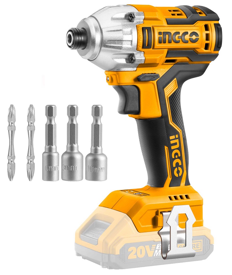 INGCO – Lithium-Ion Impact Driver Drill (Brushless Motor) – 20V