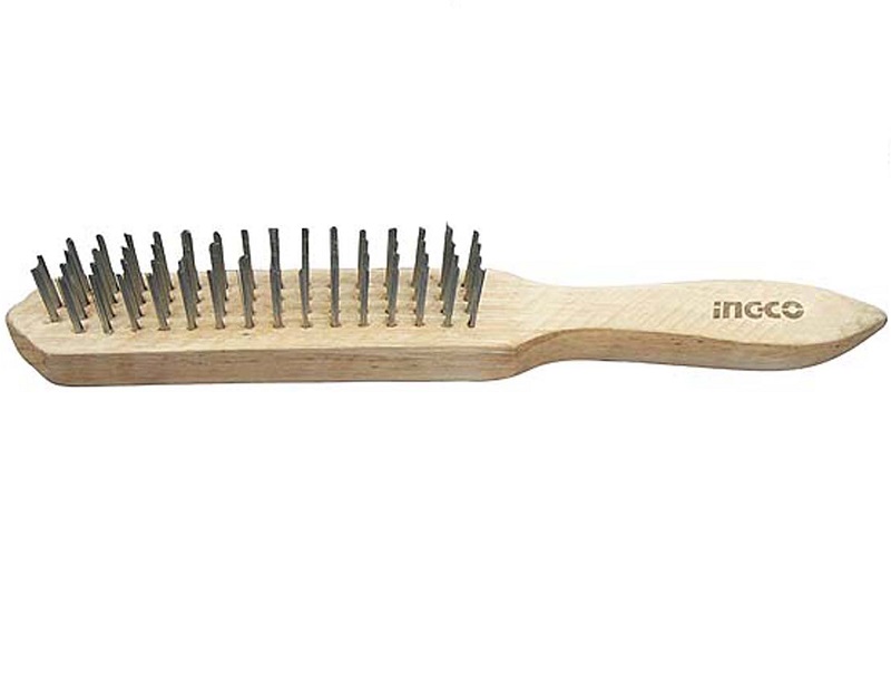 INGCO – Wire Brush / Braai Brush with Wooden Handle (250mm)