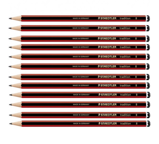 Steadtler Tradition B – 110 Pencil Box of 12