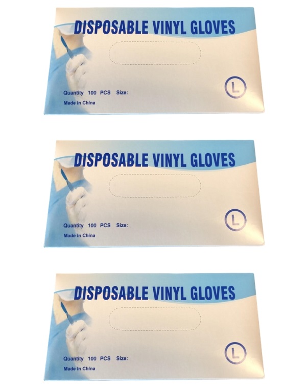 SourceDirect – Disposable Vinyl Gloves (300 gloves)
