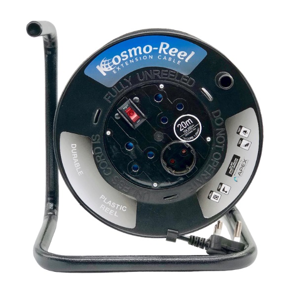 SourceDirect –  3-Way Extension Reel with 20m Cord – 16Amp