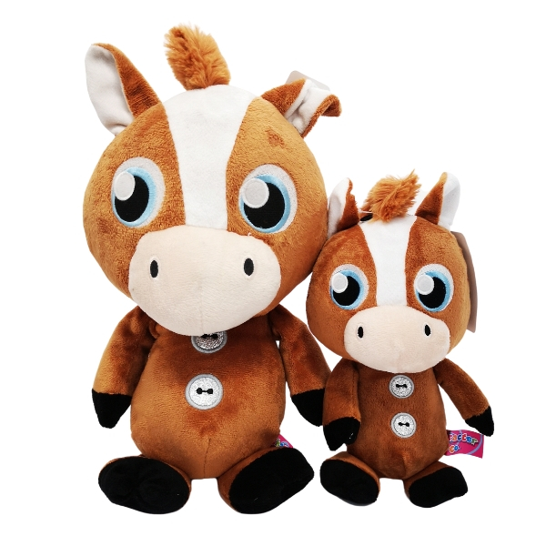 Plush Brown Cow – 40cm and Baby Cow – 27cm – Soft Toy Set