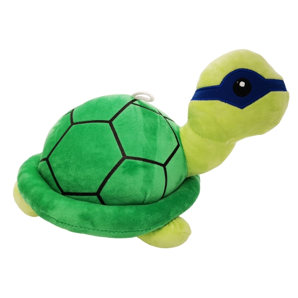 Plush Green Turtle with Blue Face Mask – Soft Toy – 45cm