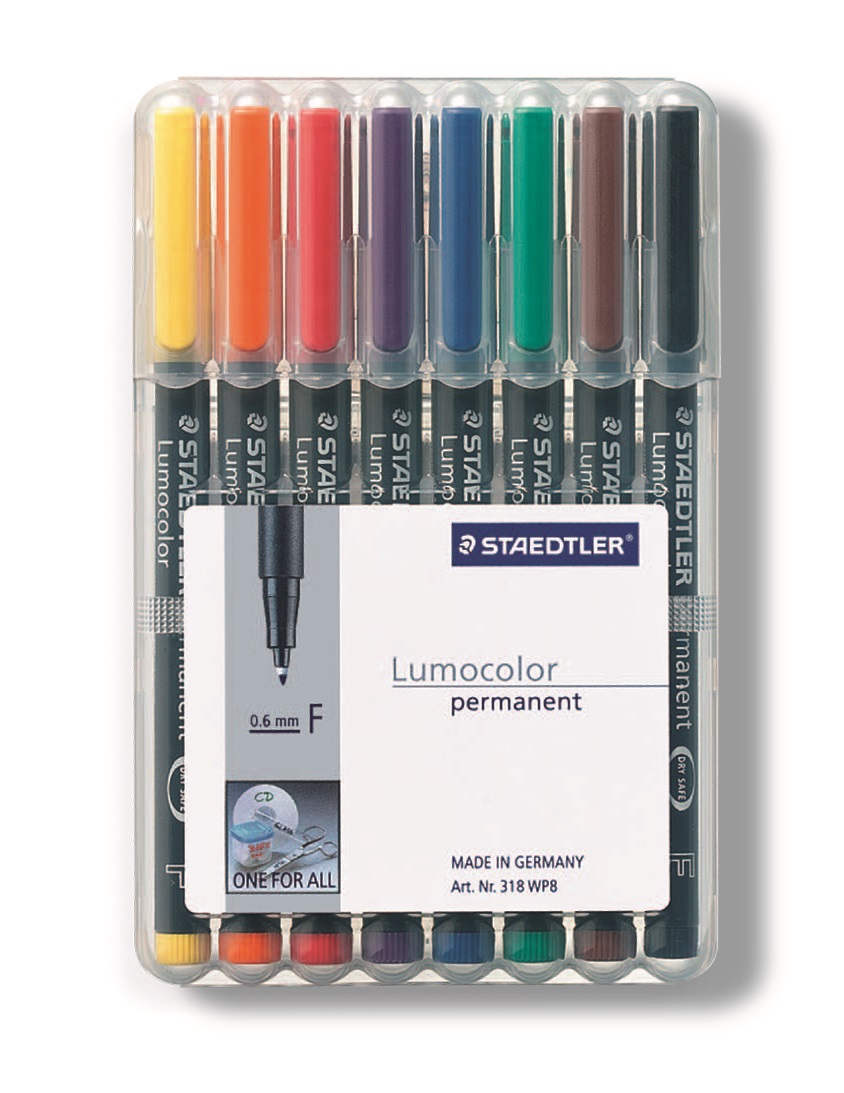 Staedtler Universal Lumocolor Permanent Fine 8s