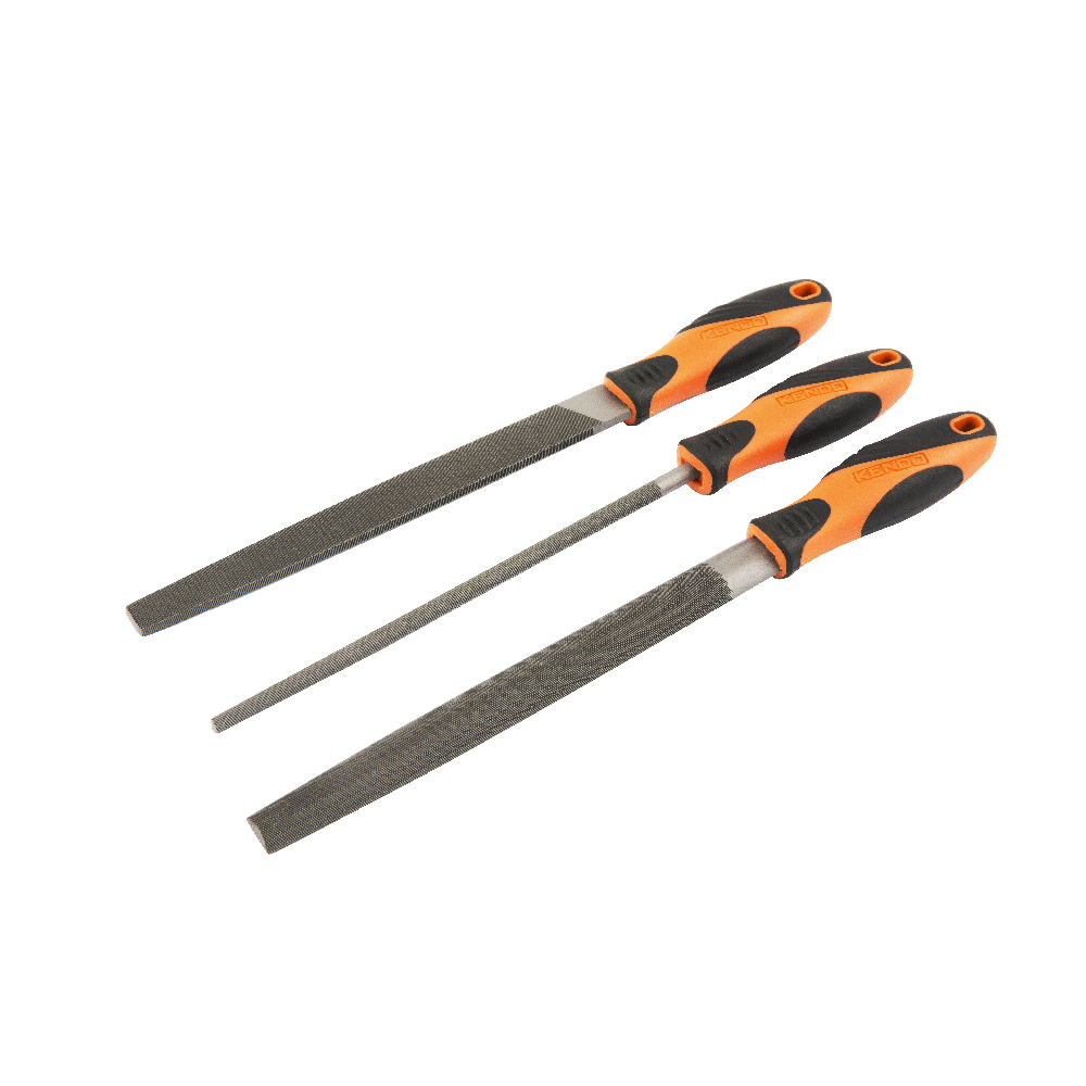 Kendo 3 pc 200mm Steel File Set 200mm