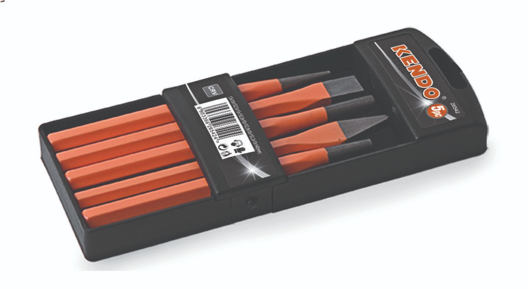 Kendo 5 Piece Punch & Chisel Set