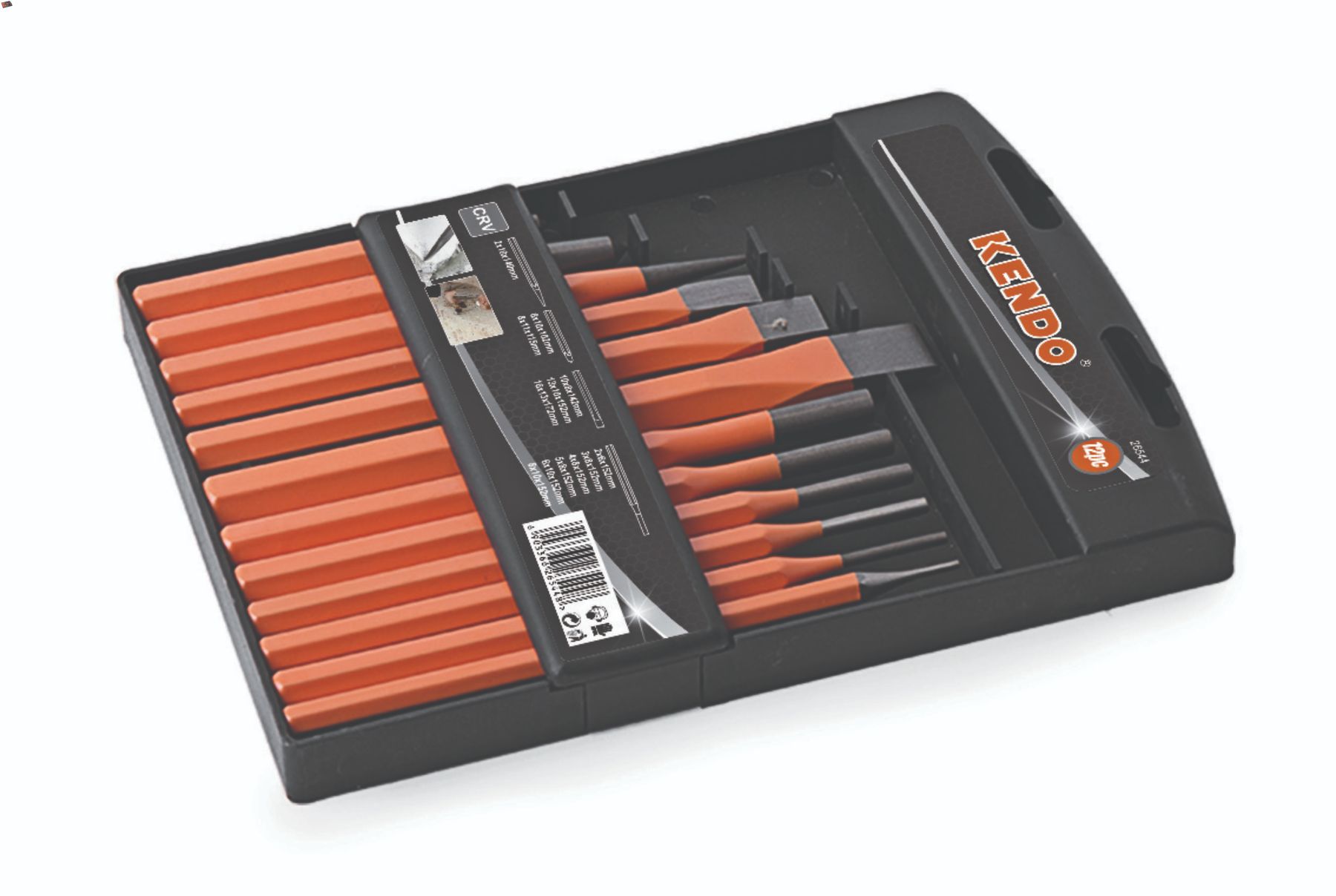 Kendo 12 Piece Punch & Chisel Set