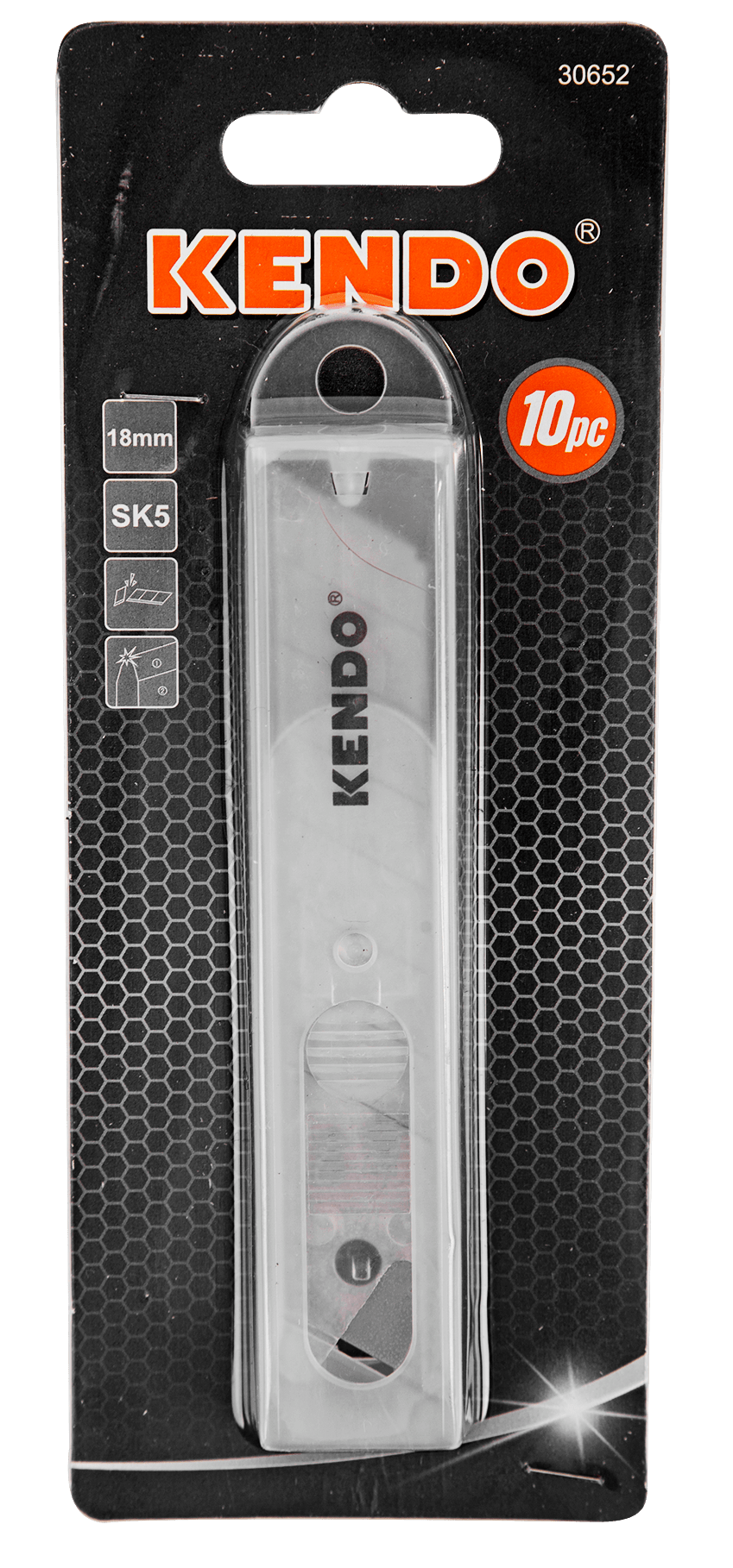 Kendo 10 Piece Sk5 Snap-Off
Knife Blade Set 18Mm