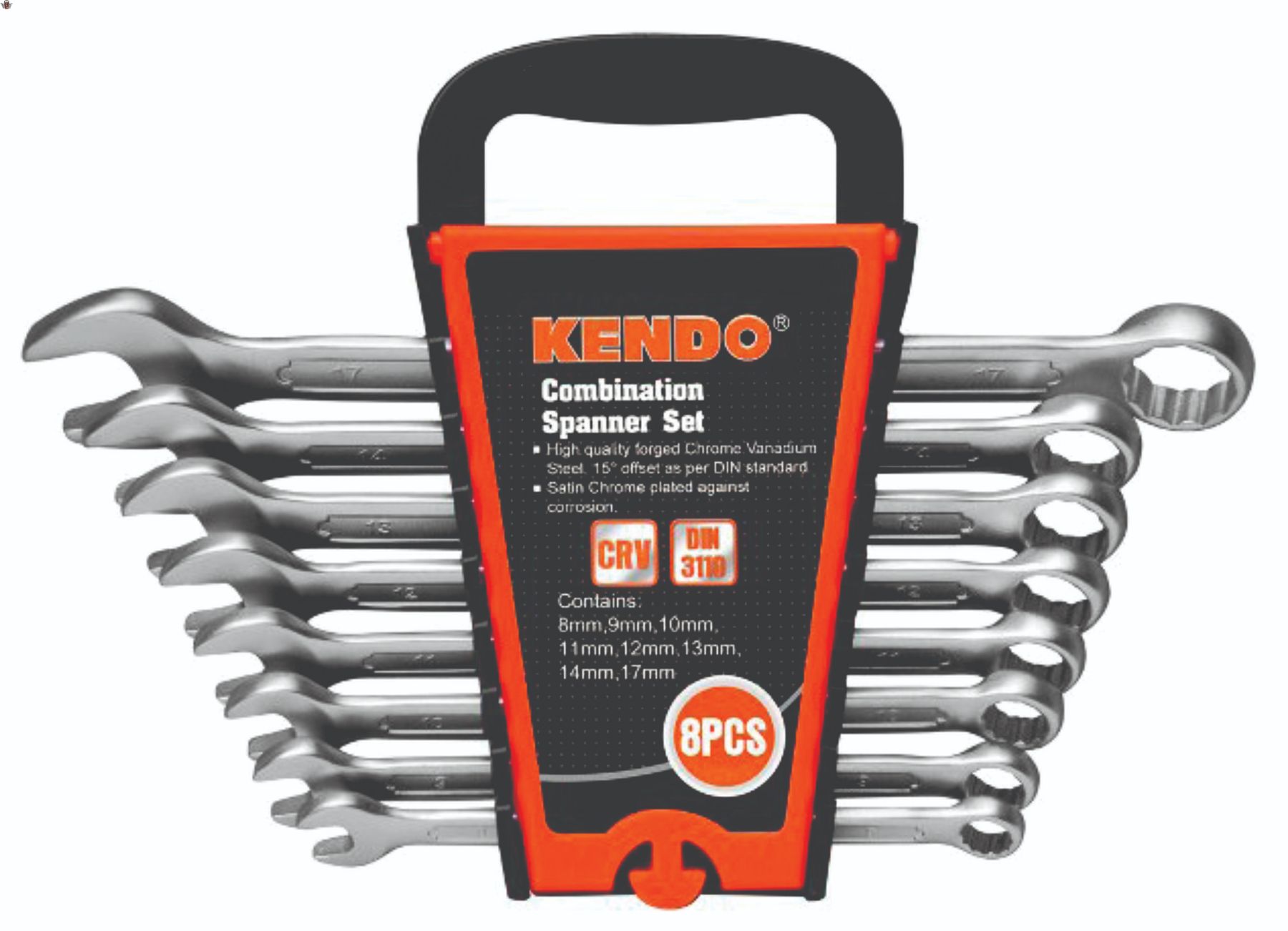 Kendo 8 Piece Combination Spanner Set