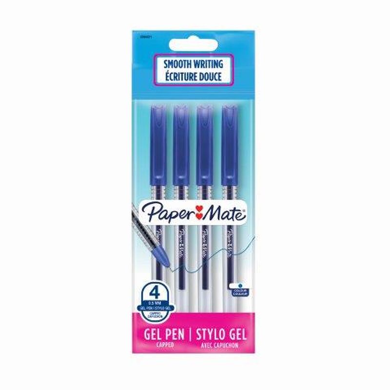 PAPER MATE Jiffy Gel pen 0,5mm Blue 4pk