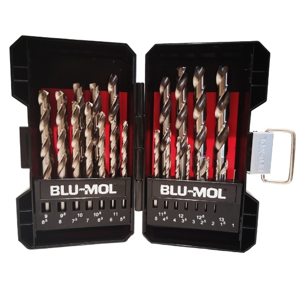 Blu-Mol Extreme – Drill Bit Set / High Speed Steel (HSS) Set – 25 Piece