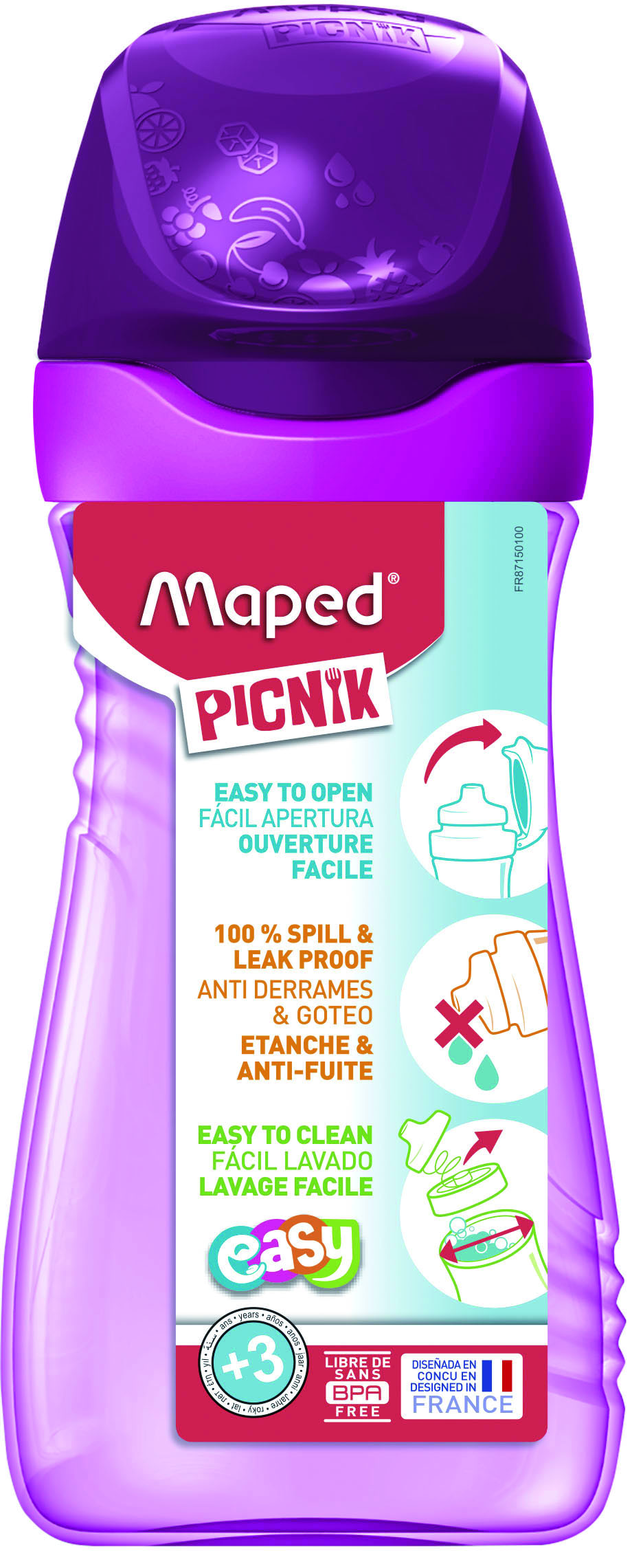 Maped Picnik Origins 430ml Water Bottle – Pink