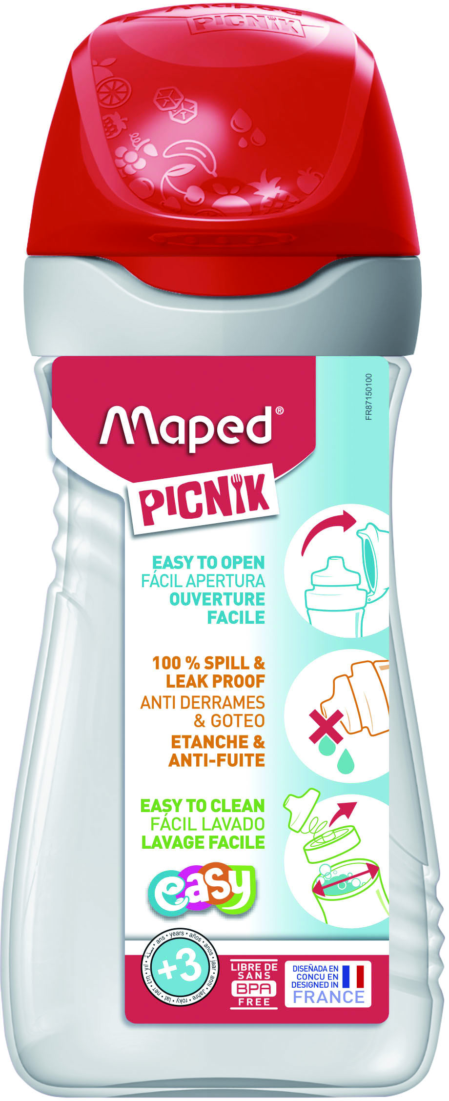 Maped Picnik Origins 430ml Water Bottle – Red