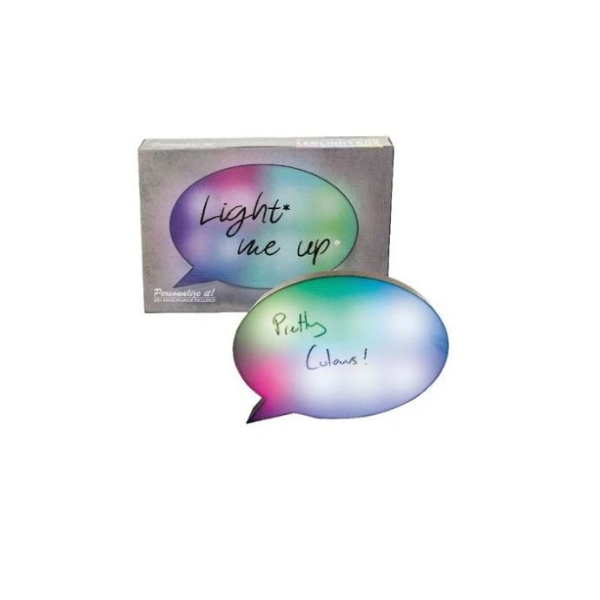 Speech Bubble LED Nightlight – Light Box with Dry Erase Marker
