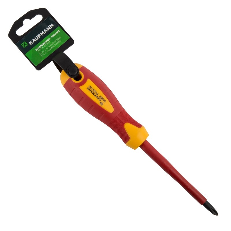 Kaufmann ScrewDriver Insulated Phillips Ph2X100mm