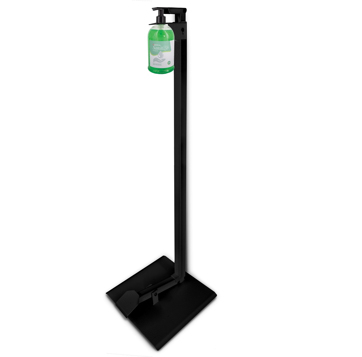 Xtreem Hands-Free Foot Operated Sanitizing Stand – Black