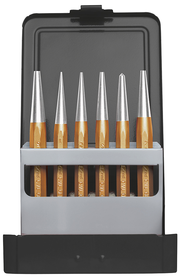 Gedore Red Drift punch set d.1-10mm+cent.punch 6pcs