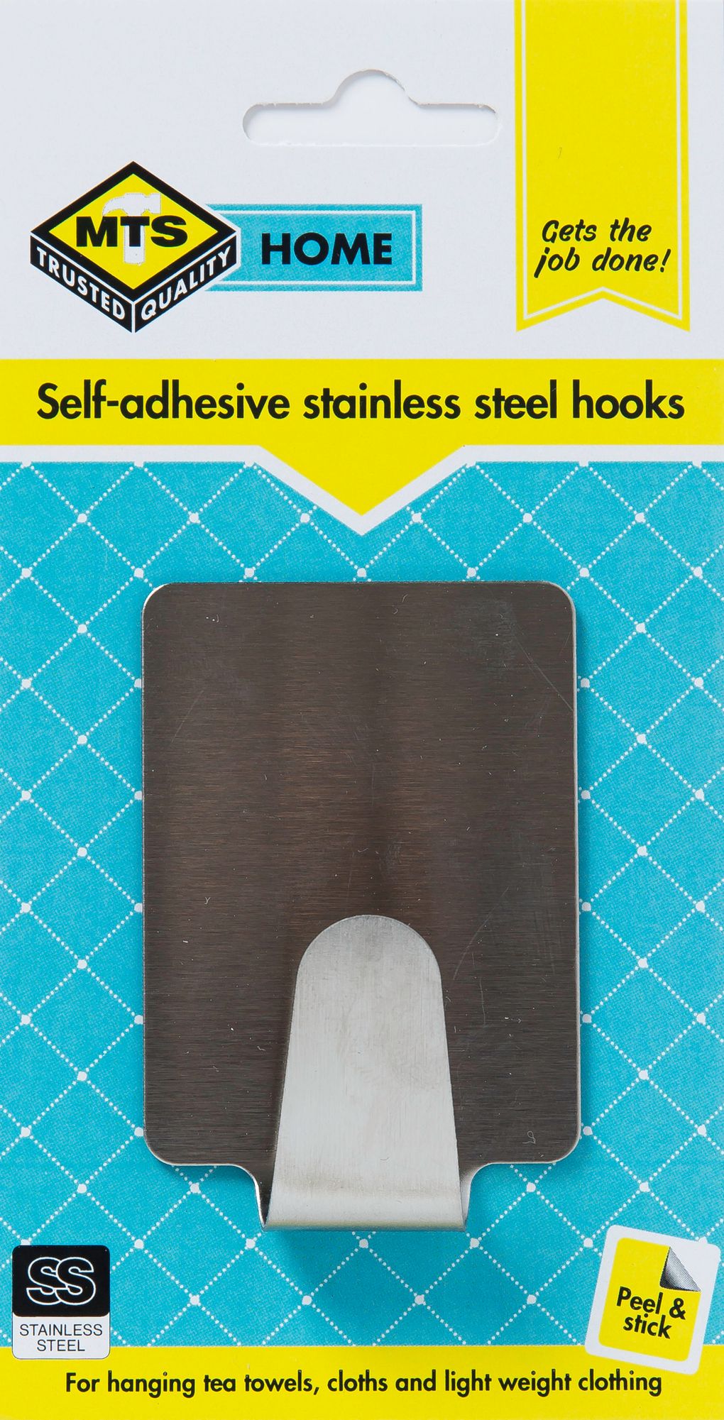 MTS Home Large Rectangle Steel Hook 1 Piece