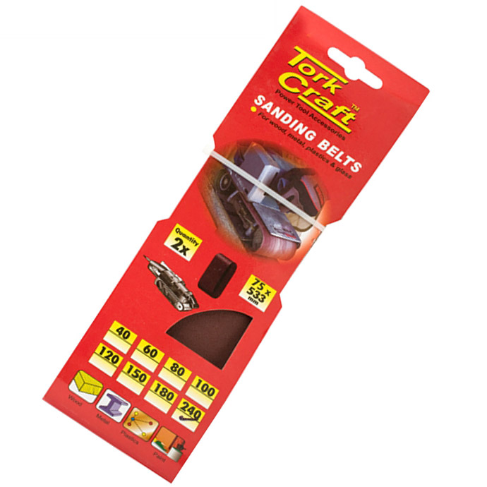 Sanding Belt 75 X 533Mm 240Grit 2/Pack