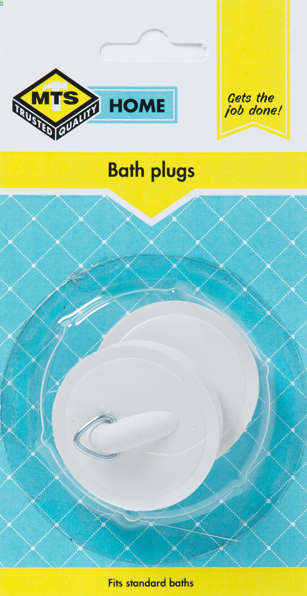 MTS Home Bath Plug White 2 Pieces