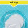 MTS Home Bath Plug White 2 Pieces MTS Home Bath Plug White 2 Pieces