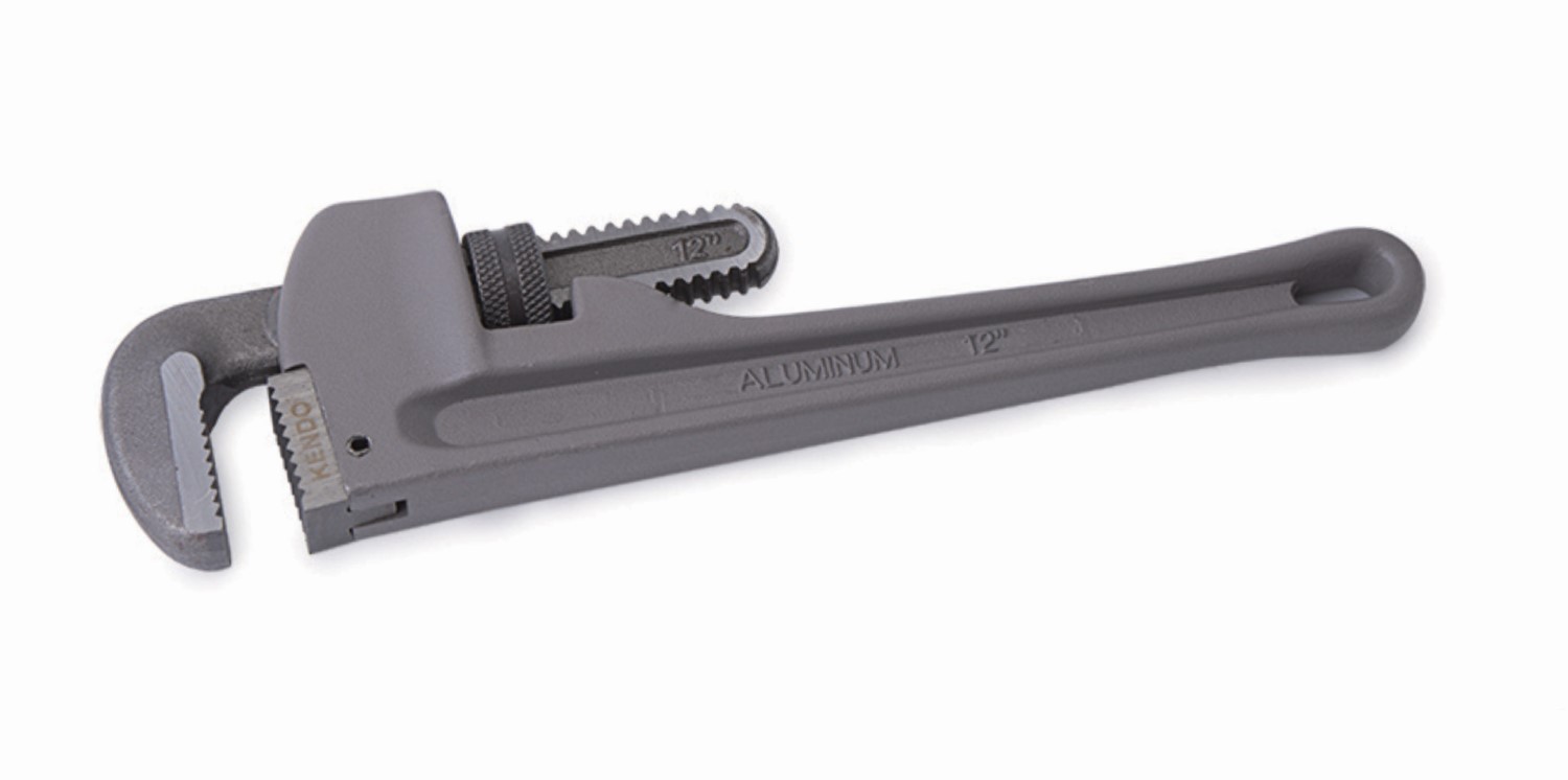 Kendo Pipe Wrench, Aluminium Handle 12 Inch