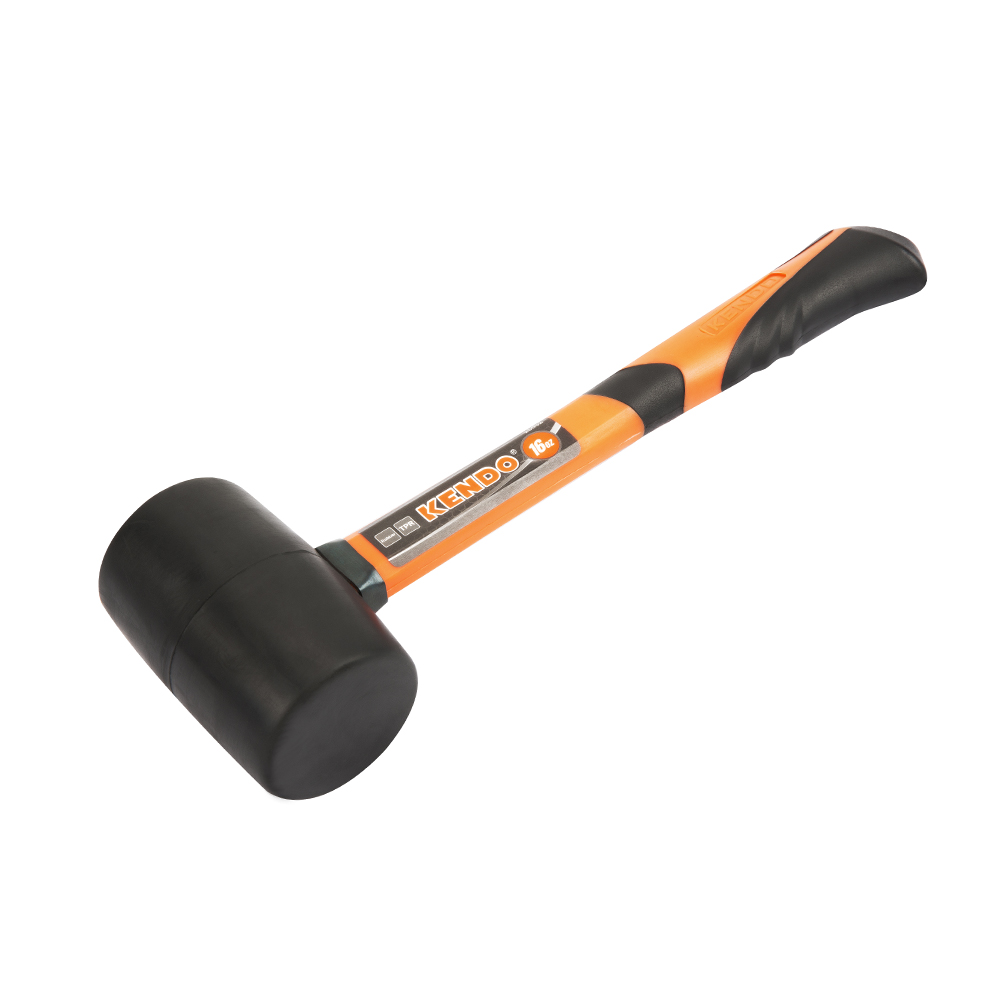 Kendo Rubber Mallet, Fibre Glass Shaft, Black Head 160z