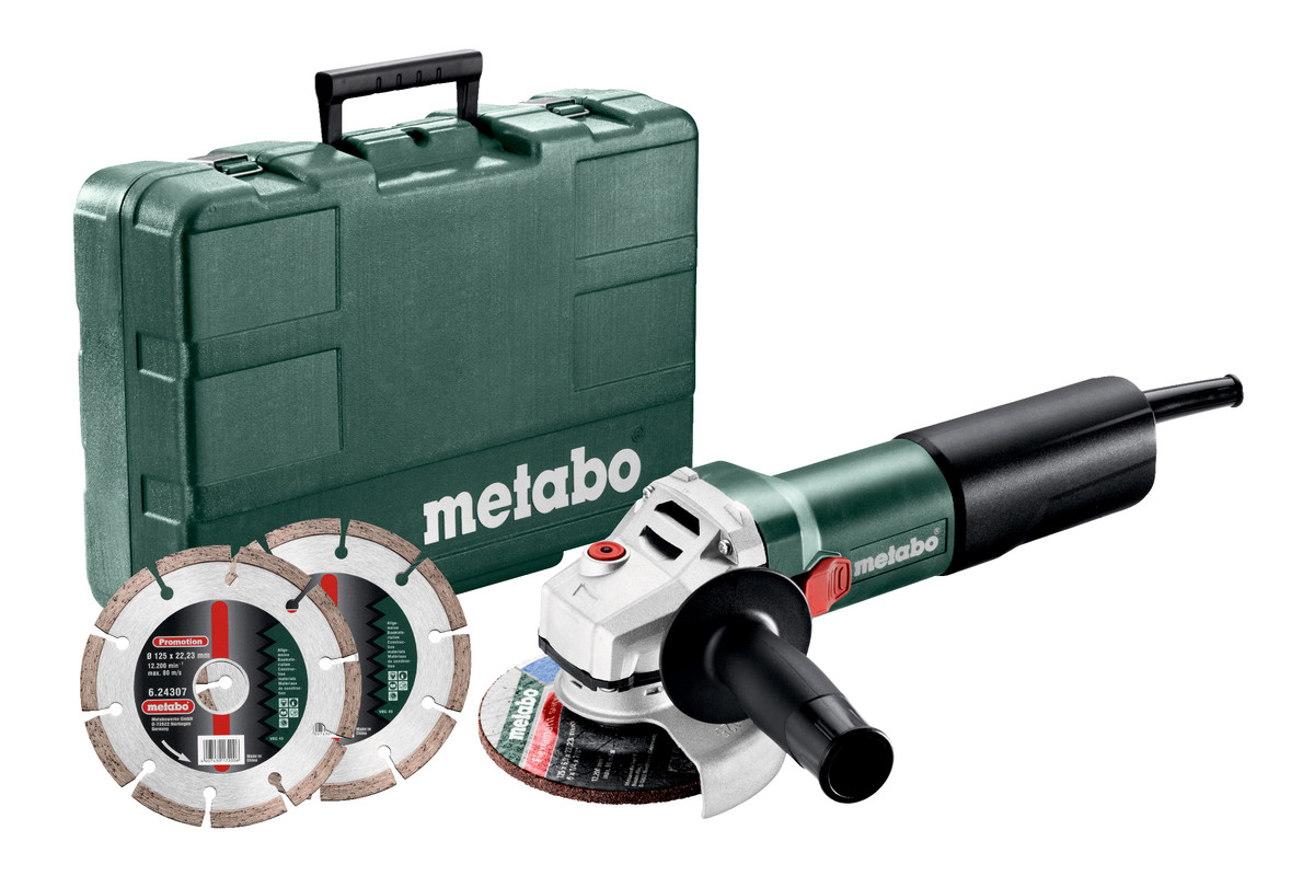 Metabo – Angle Grinder Set / Kit – WEQ 1400-125 Set (600347510)