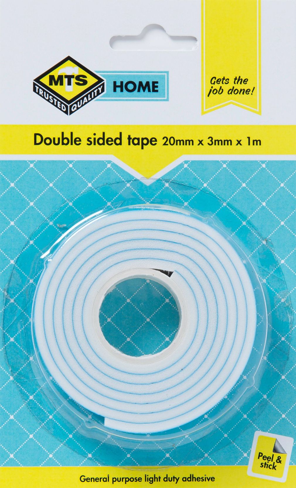 MTS Home Double Sided Tape 20mmX3mmx1m
