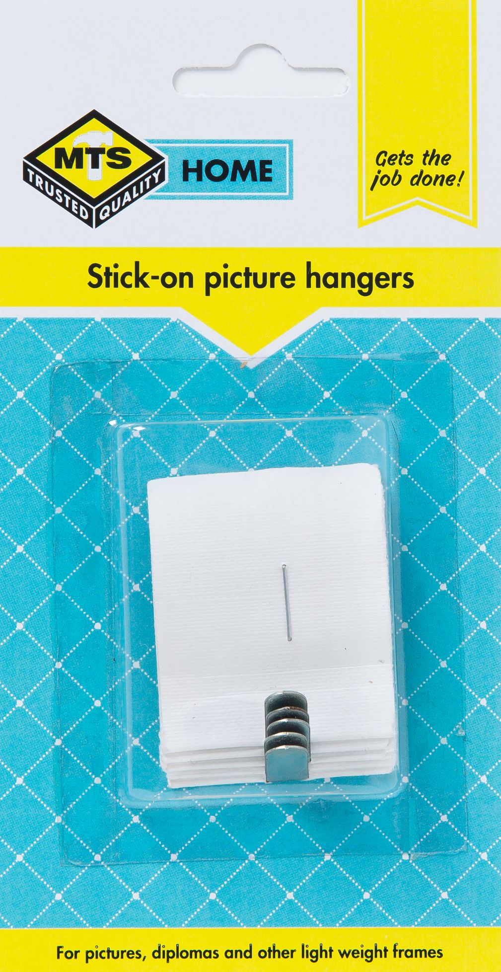 MTS Home Stick On Picture Hangers 5 Piece