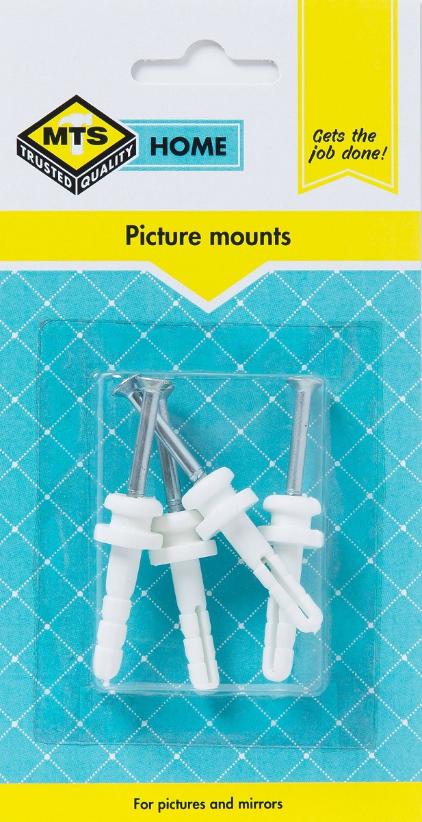 MTS Home Nail In Picture Mounts – 4 Piece