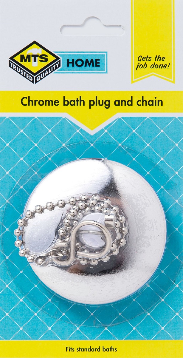 MTS Home Bath Plug Chrome & Chain