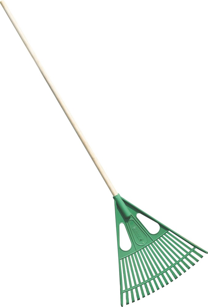 MTS Rake Lawn Plash Wooden Handle (L)