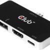 Club 3D Type-C 4-in-1 Hub to HDMI Docking Station Club 3D Type-C 4-in-1 Hub to HDMI Docking Station