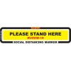 Covid 19 – 450mm X 110mm Social Distancing Strips – Tork Craft Yellow Stand Here Covid 19 – 450mm X 110mm Social Distancing Strips – Tork Craft Yellow Stand Here