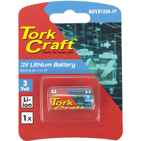 Cr123A 3V Lithium Battery X1 Per Card (Moq 12)