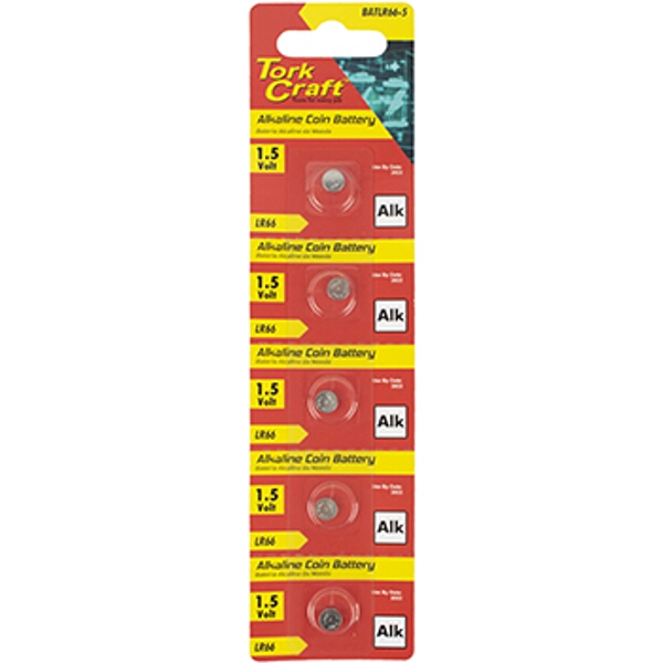 Lr66 Alkaline Coin Battery X5 Pack (Moq 20)