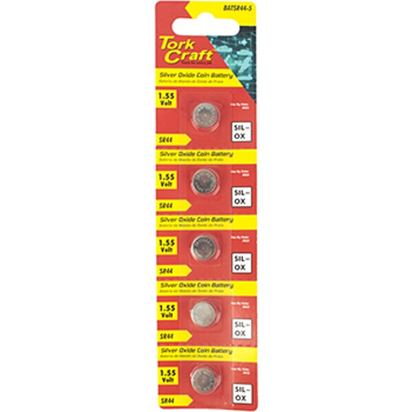 Sr44 Alkaline Coin Battery X5 Pack (Moq 20)