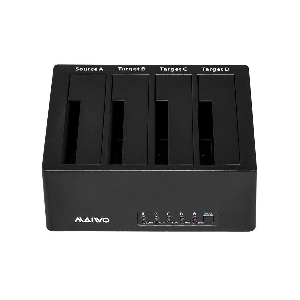 Maiwo 4-Bay SATA HDD USB 3.0 Clone Station